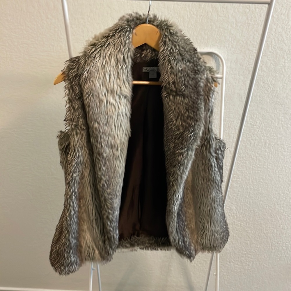 Faux fur vest